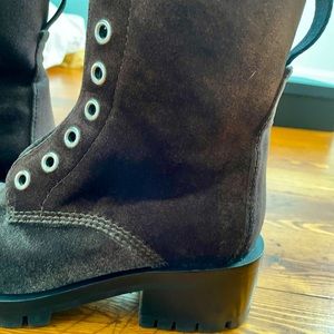 3.1 Philip Lim hayett green velvet mid calf boots. Brand new. Size US 8/EU 38.